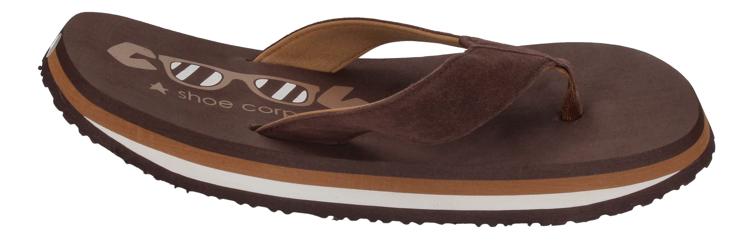 COOL SHOE Herrenschuhe Zehentrenner ORIGINAL chocolate-3