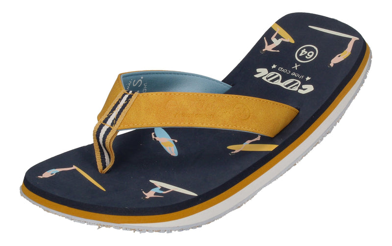 COOL SHOE Zehentrenner ORIGINAL SLIGHT - 64 navy yellow-0