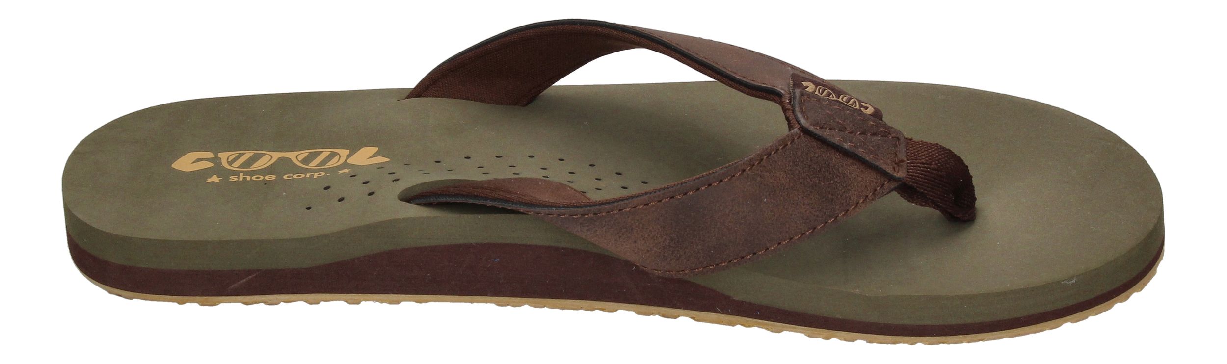 COOL SHOE Herrenschuhe Zehentrenner COOL SIN - olive-3