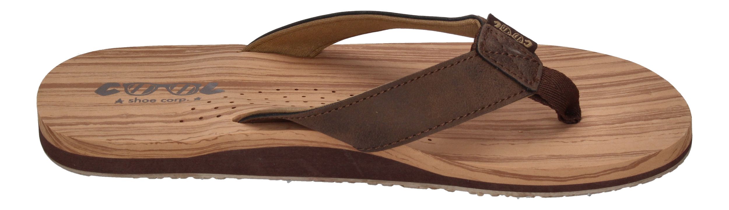 COOL SHOE Herrenschuhe Zehentrenner COOL SIN - wood-3