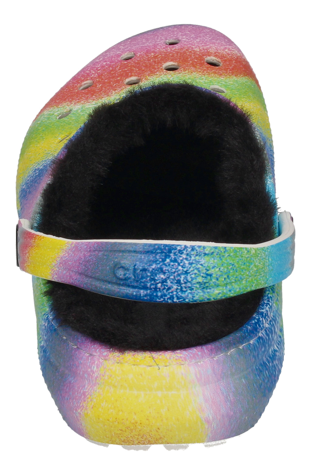 CROCS Teenager CLASSIC LINED SPRAY DYE CLOG KIDS white-4