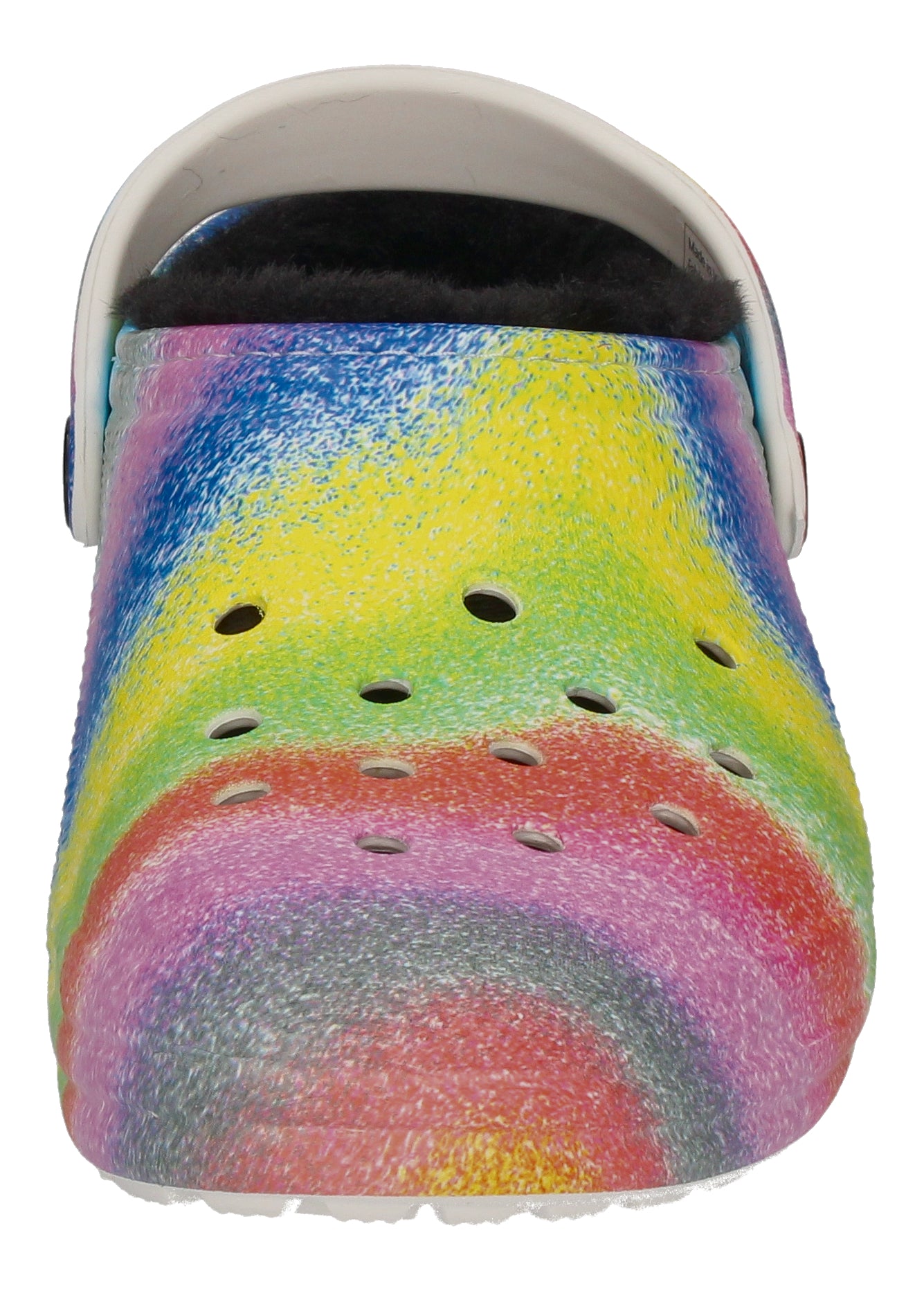 CROCS Teenager CLASSIC LINED SPRAY DYE CLOG KIDS white-2