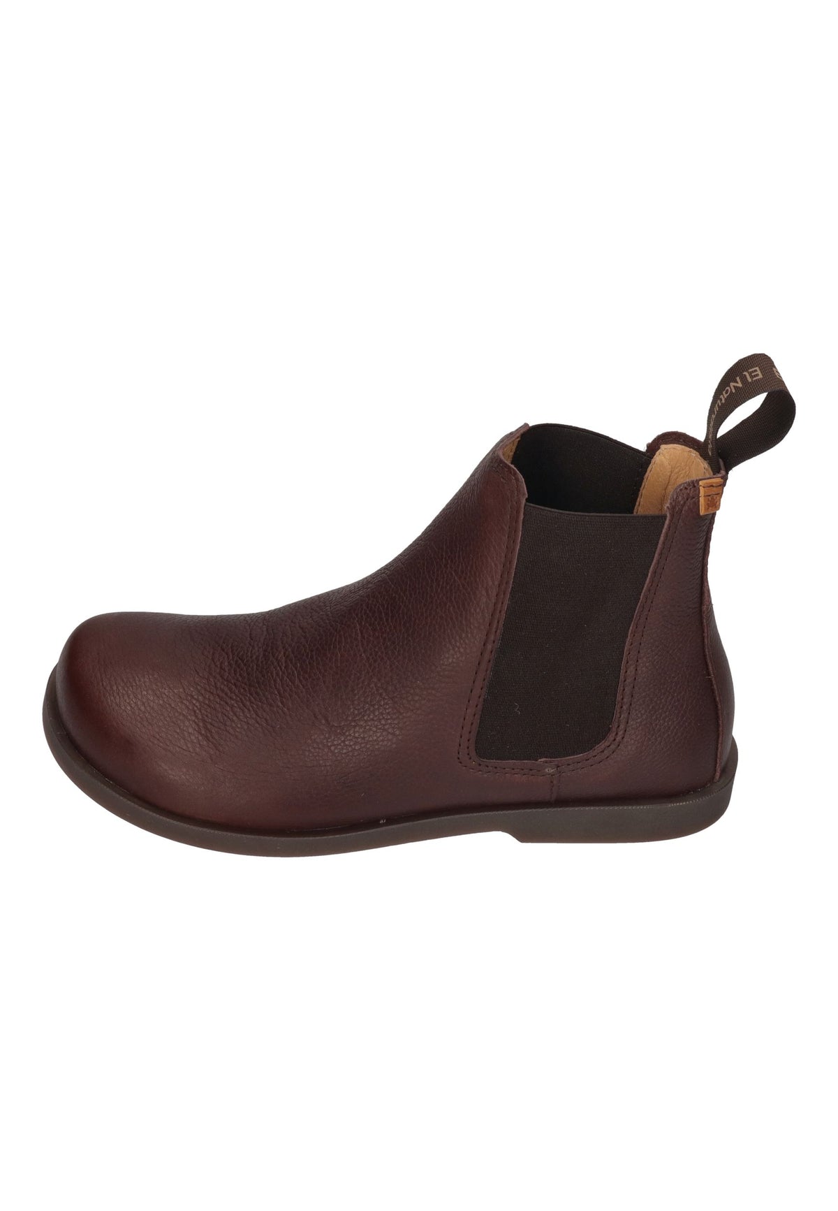 EL NATURALISTA Arenisca N5875 Chelsea-Boot in Brown, Leder mit braunem Stretcheinsatz und Zuglasche, von der Seite