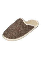 ESPADRIJ L'ORIGINALE Chausson Woman Pantoffel in Sable Nature, Filz mit cremefarbener Einfassung, schräg von vorn