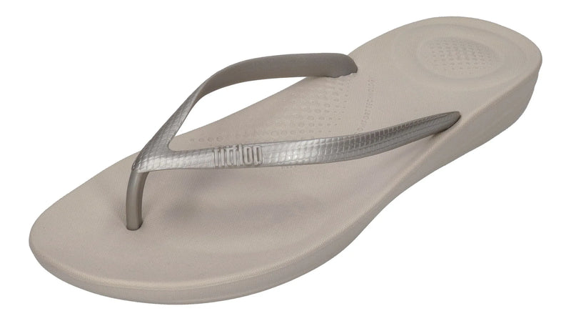 FITFLOP Damen Zehentrenner IQUSHION ERGONOMIC FLIP E54 silver