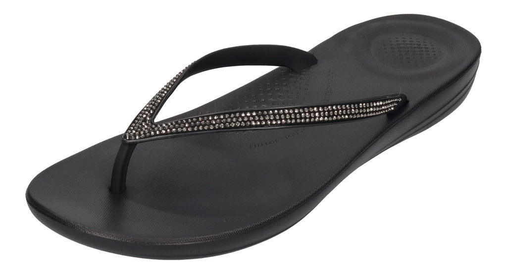 FITFLOP Zehentrenner IQUSHION SPARKLE R08 - black