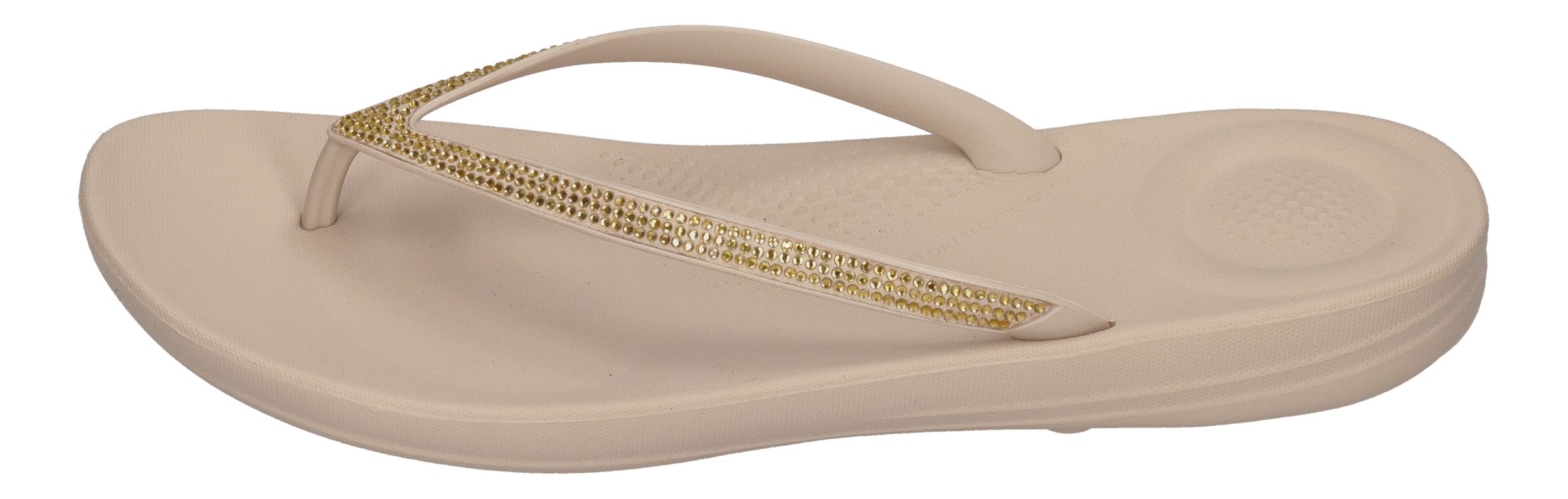 FITFLOP Zehentrenner IQUSHION SPARKLE R08 - stone beige