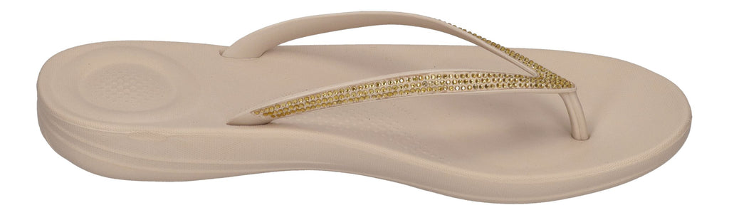 FITFLOP Zehentrenner IQUSHION SPARKLE R08 - stone beige