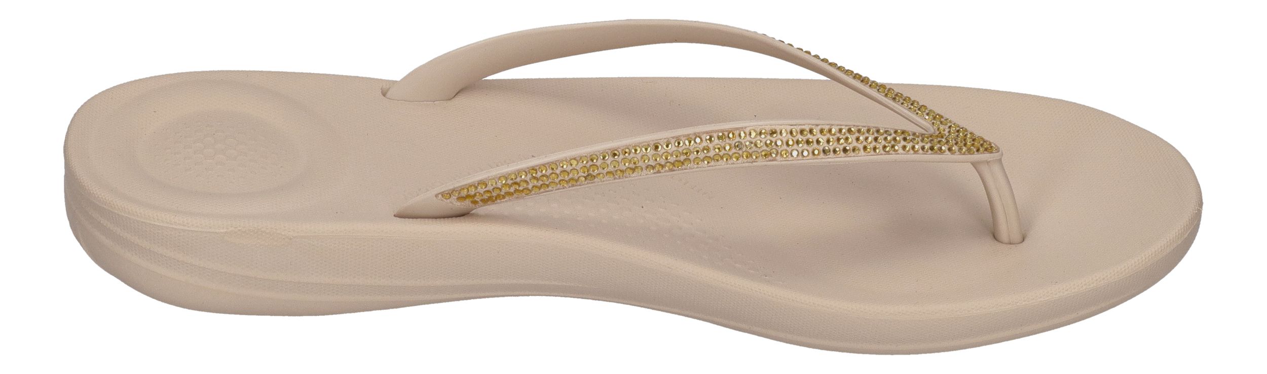 FITFLOP Zehentrenner IQUSHION SPARKLE R08 - stone beige