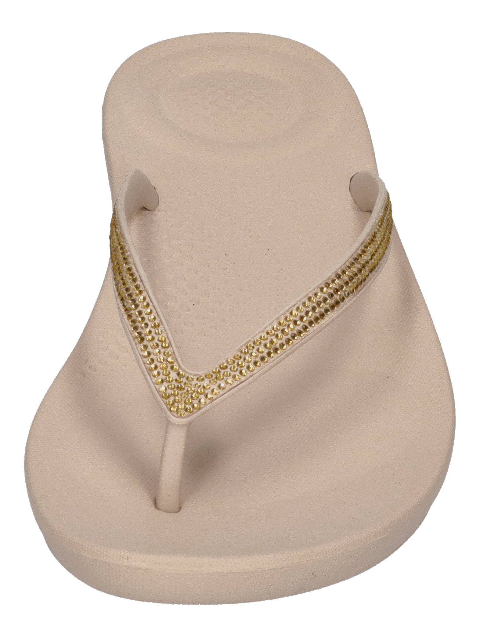 FITFLOP Zehentrenner IQUSHION SPARKLE R08 - stone beige