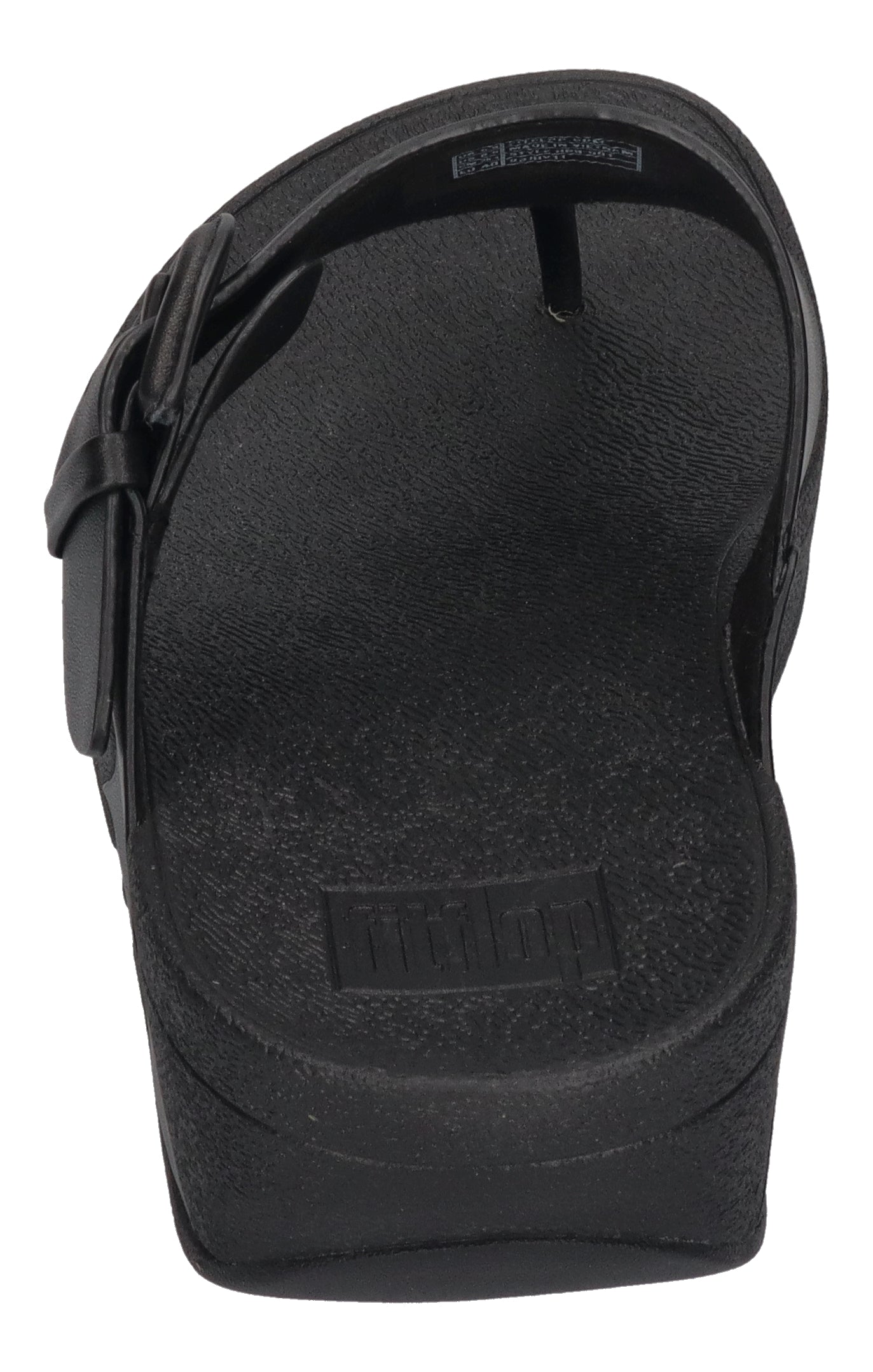 FITFLOP Zehentrenner LULU COVERED BUCKLE RAW EDGE black