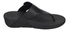 FITFLOP Zehentrenner LULU COVERED BUCKLE RAW EDGE black