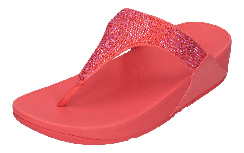 FITFLOP Zehentrenner LULU CRYSTAL TOE POST EC5 rosy coral