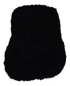 FITFLOP - iQUSHION D-LUXE PADDED TEDDY SLIPPER - all black