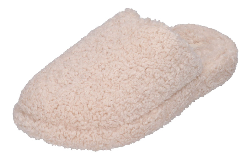 FITFLOP - iQUSHION D-LUXE PADDED TEDDY SLIPPER - milk ice