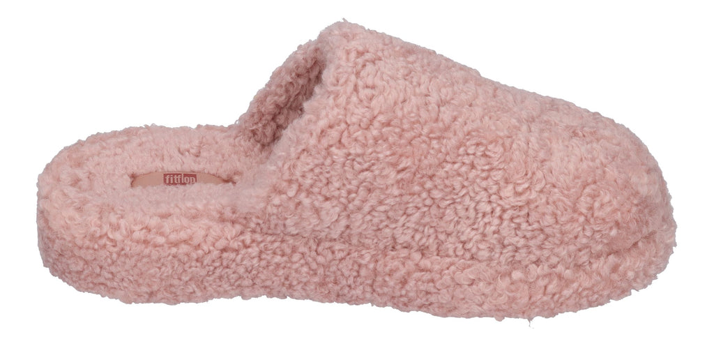 FITFLOP - iQUSHION D-LUXE PADDED TEDDY SLIPPER - dusty pink