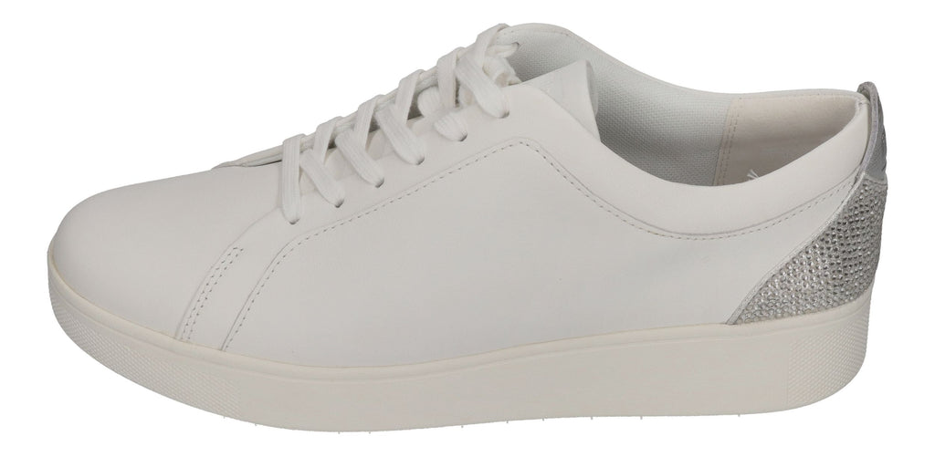 FITFLOP Sneakers RALLY CRYSTAL BACKTAB - white silver
