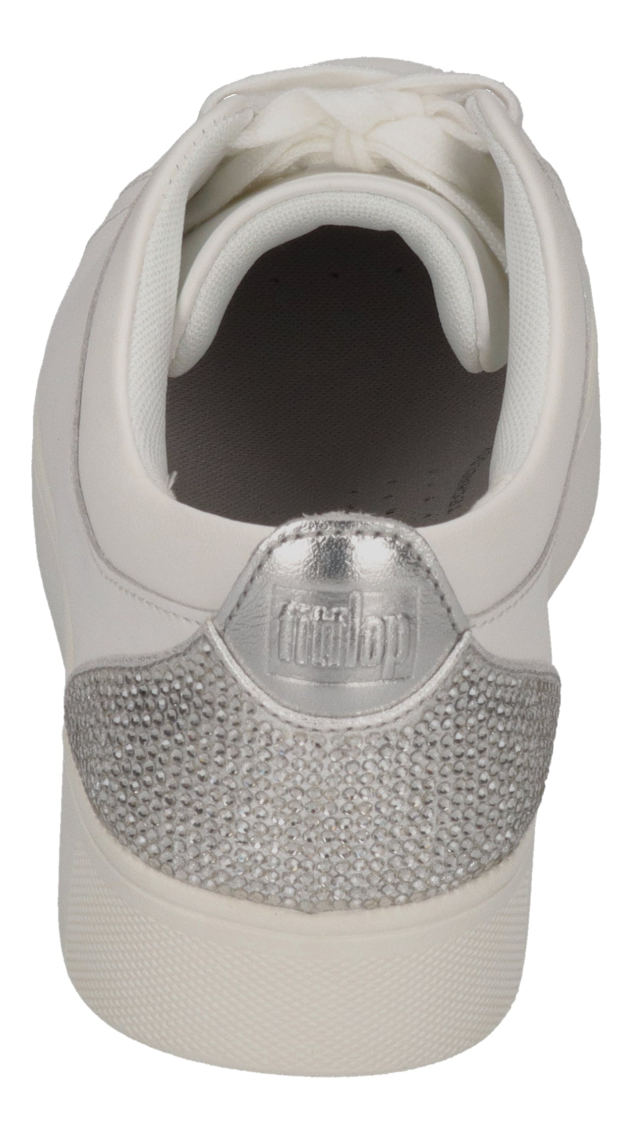 FITFLOP Sneakers RALLY CRYSTAL BACKTAB - white silver