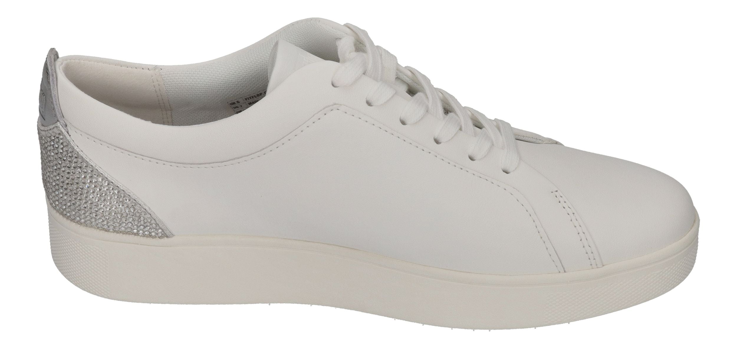 FITFLOP Sneakers RALLY CRYSTAL BACKTAB - white silver