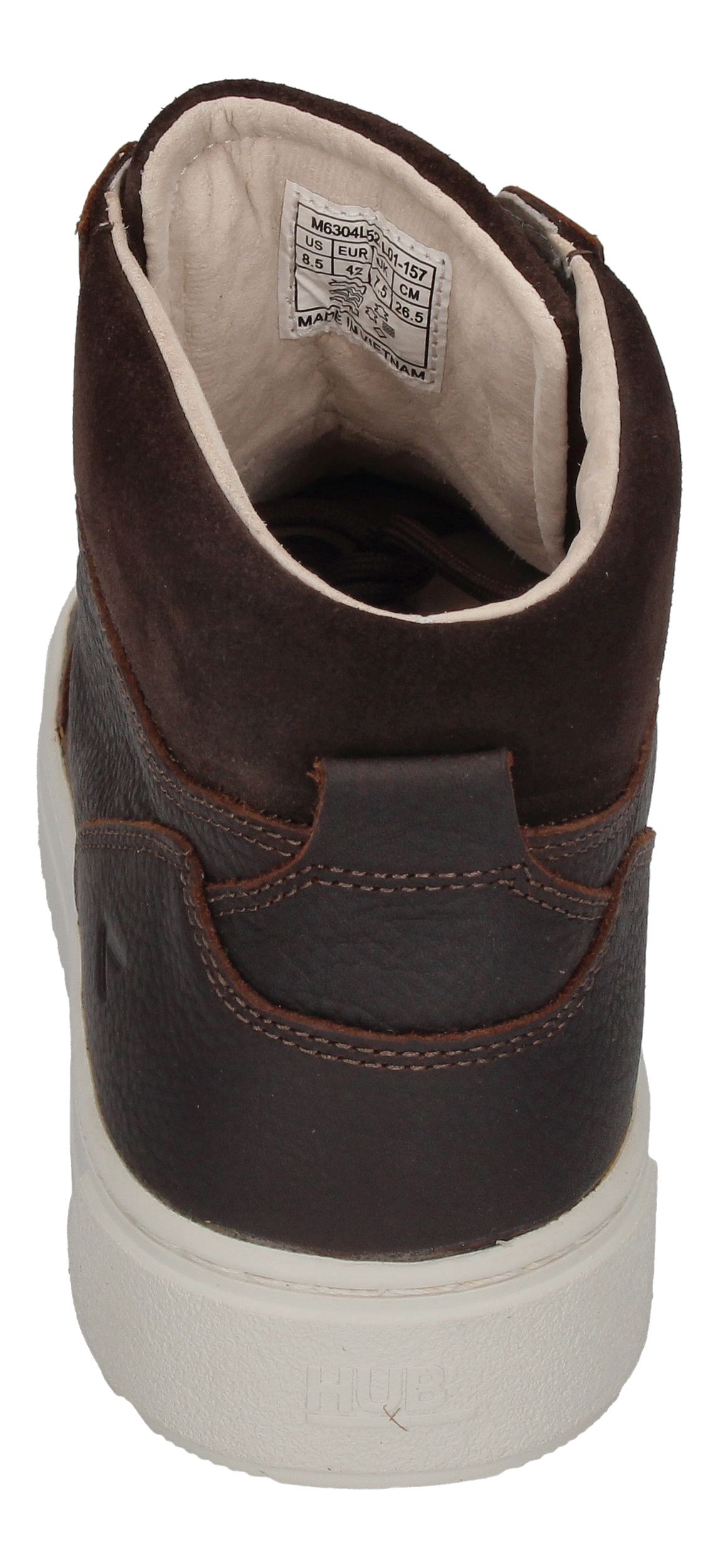 HUB FOOTWEAR Sneakers - DUNDEE L65 dark brown white-4