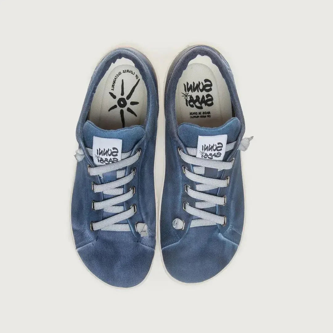 SUNNI SABBI Herren Barfußschuhe Halbschuhe MIYAKO-001 blue