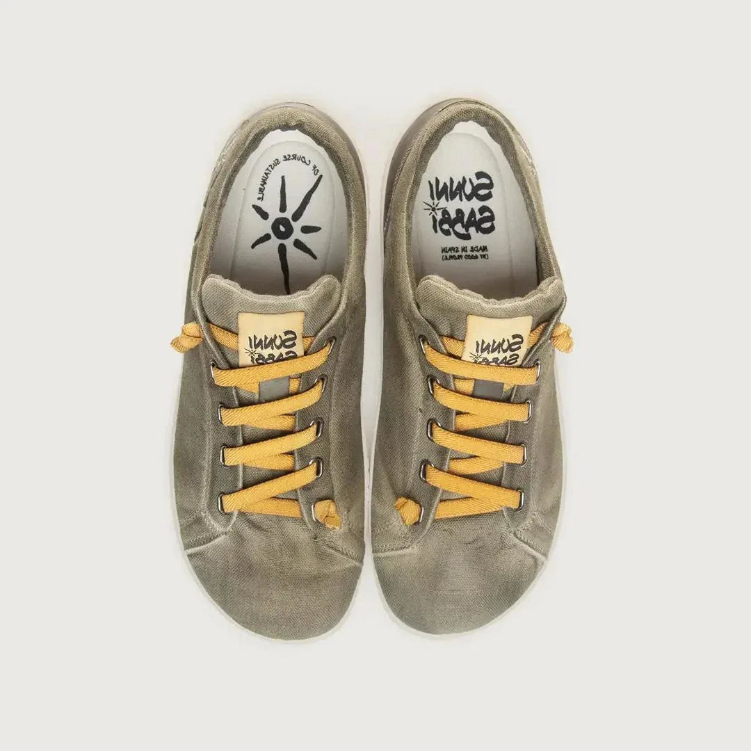 SUNNI SABBI Herren Barfußschuhe Halbschuhe MIYAKO-001 militar