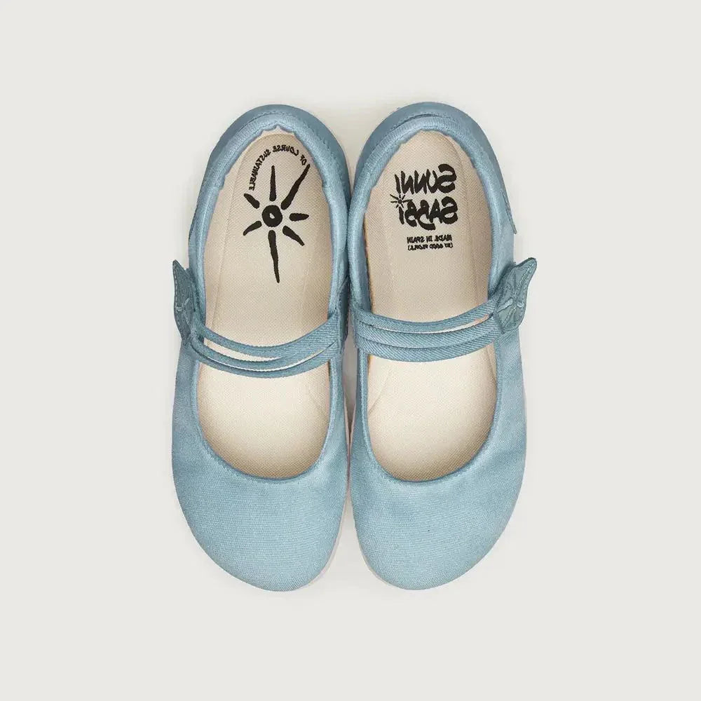 SUNNI SABBI Damen Barfußschuhe Halbschuhe MISEN-055 jeans