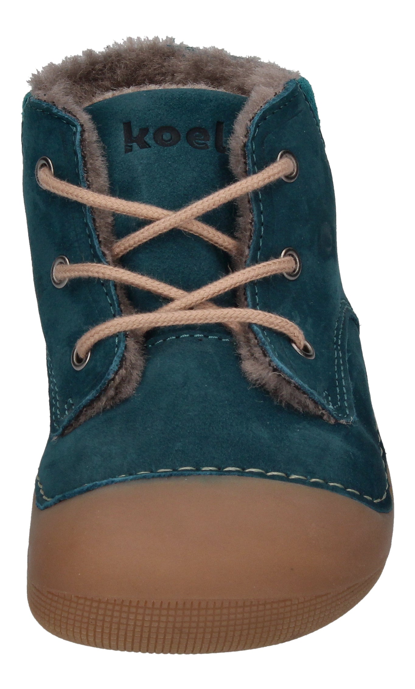 KOEL Barefoot Lauflernschuhe - AVA BIO NUBUK LAMBSWOOL turquoise-2