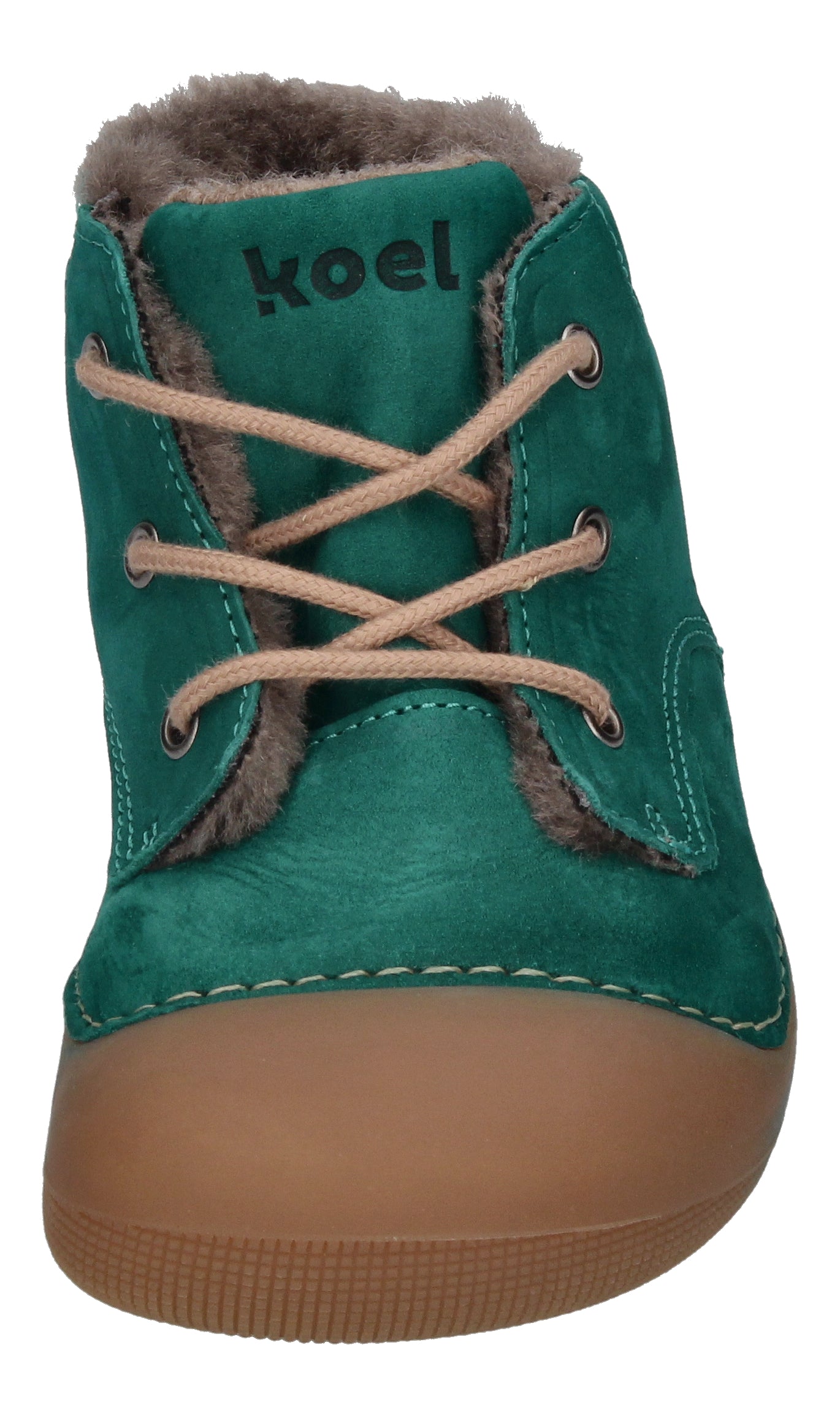 KOEL Barefoot Lauflernschuhe - AVA BIO NUBUK LAMBSWOOL esmerald-2