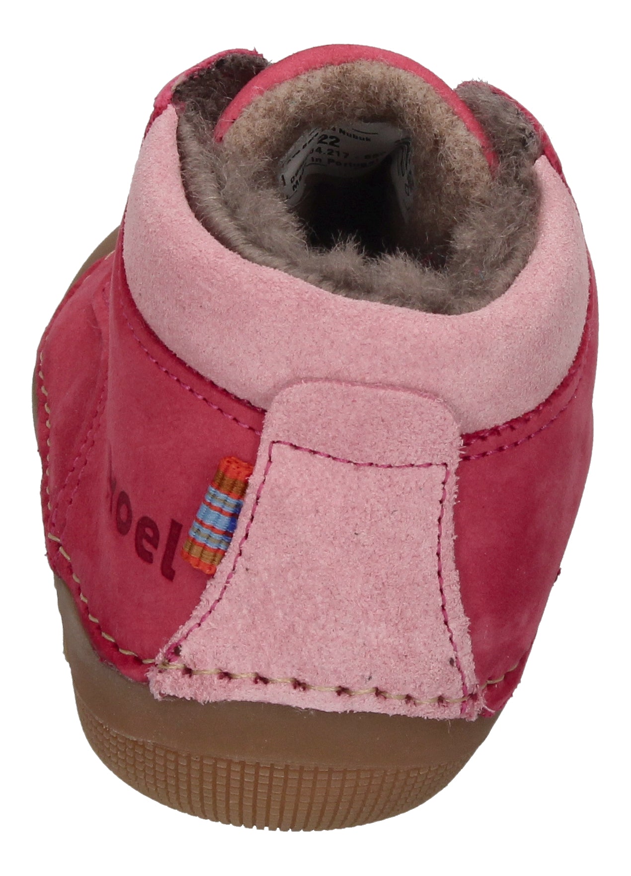 KOEL Barefoot Lauflernschuhe - AVA BIO NUBUK LAMBSWOOL fuchsia-4