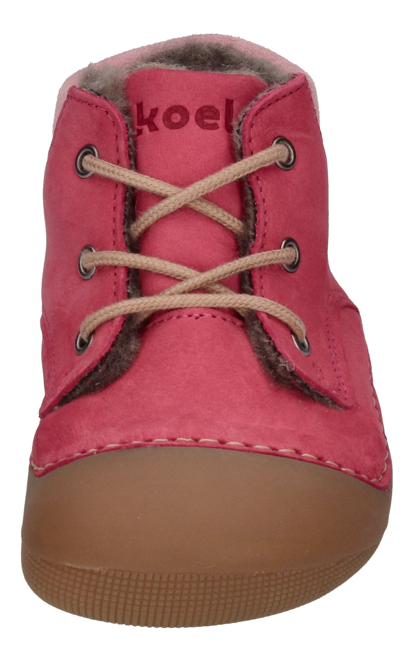 KOEL Barefoot Lauflernschuhe - AVA BIO NUBUK LAMBSWOOL fuchsia-2
