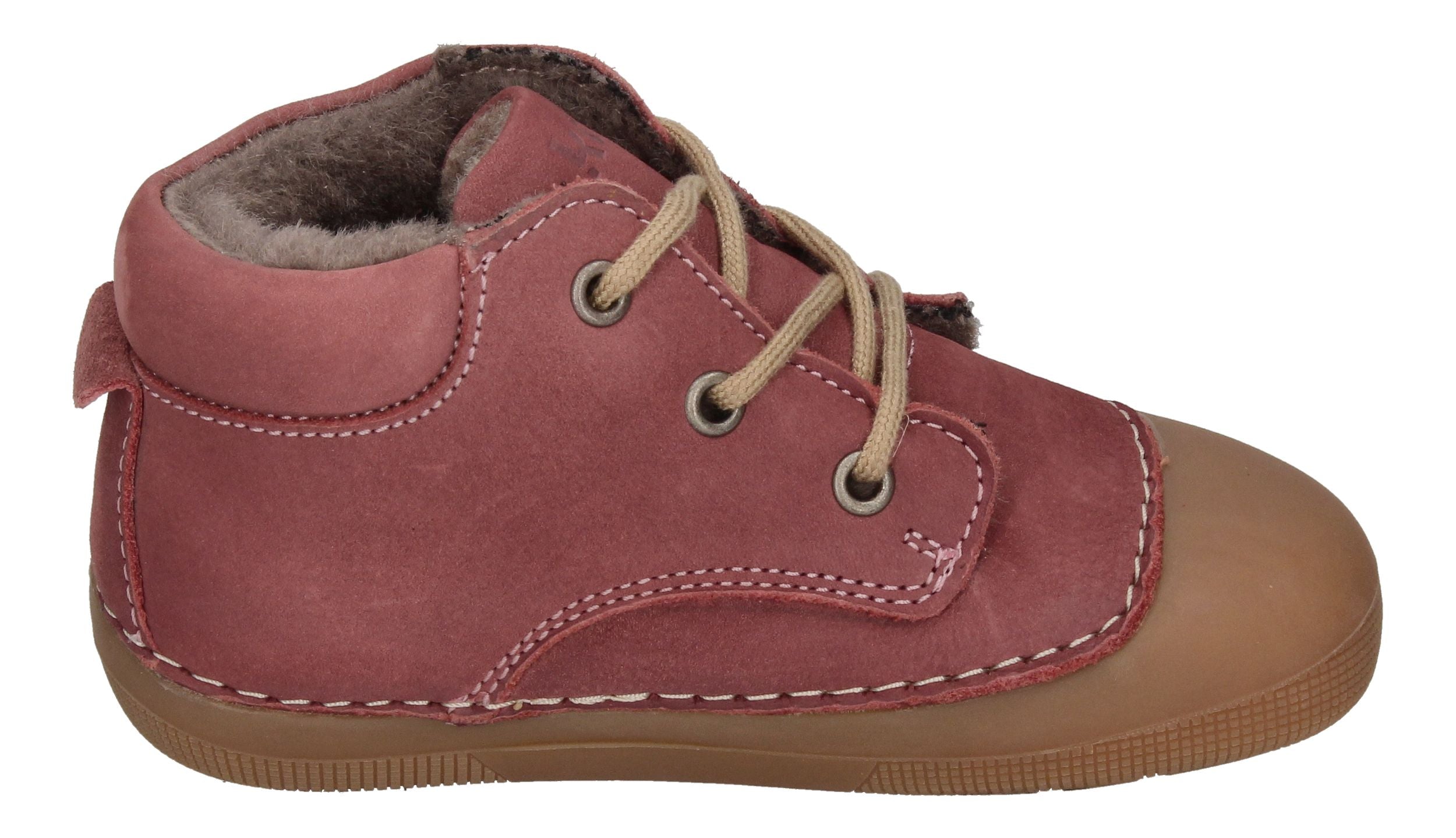 KOEL Barefoot Lauflernschuhe - AVA BIO NUBUK LAMBSWOOL blossom