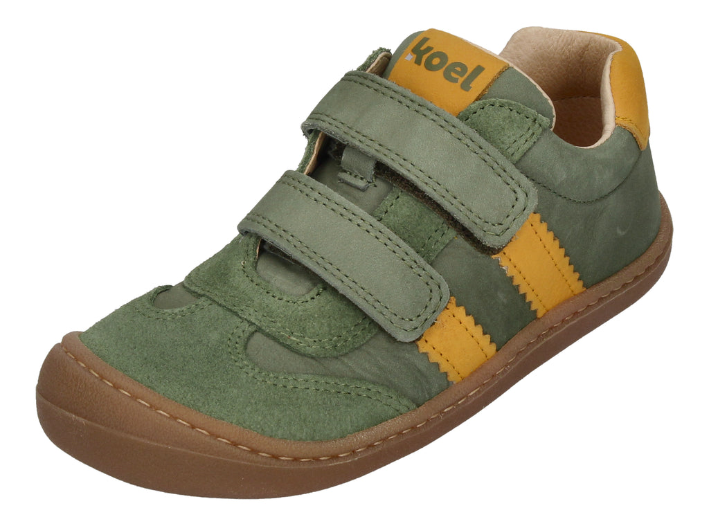 KOEL Barefoot Kinderschuhe Sneakers BANI LEATHER olive