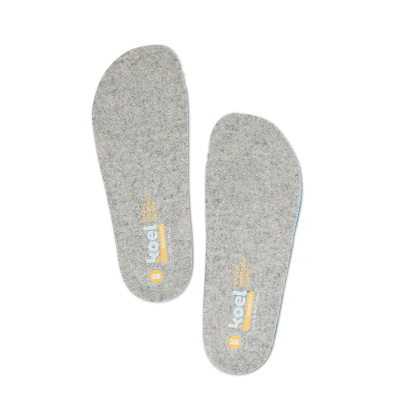 KOEL Barefoot Einlegesohlen THERMOFELT grey