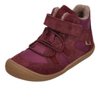 KOEL gefütterte Barefoot Kinderschuhe BEAU WOOL - bordo