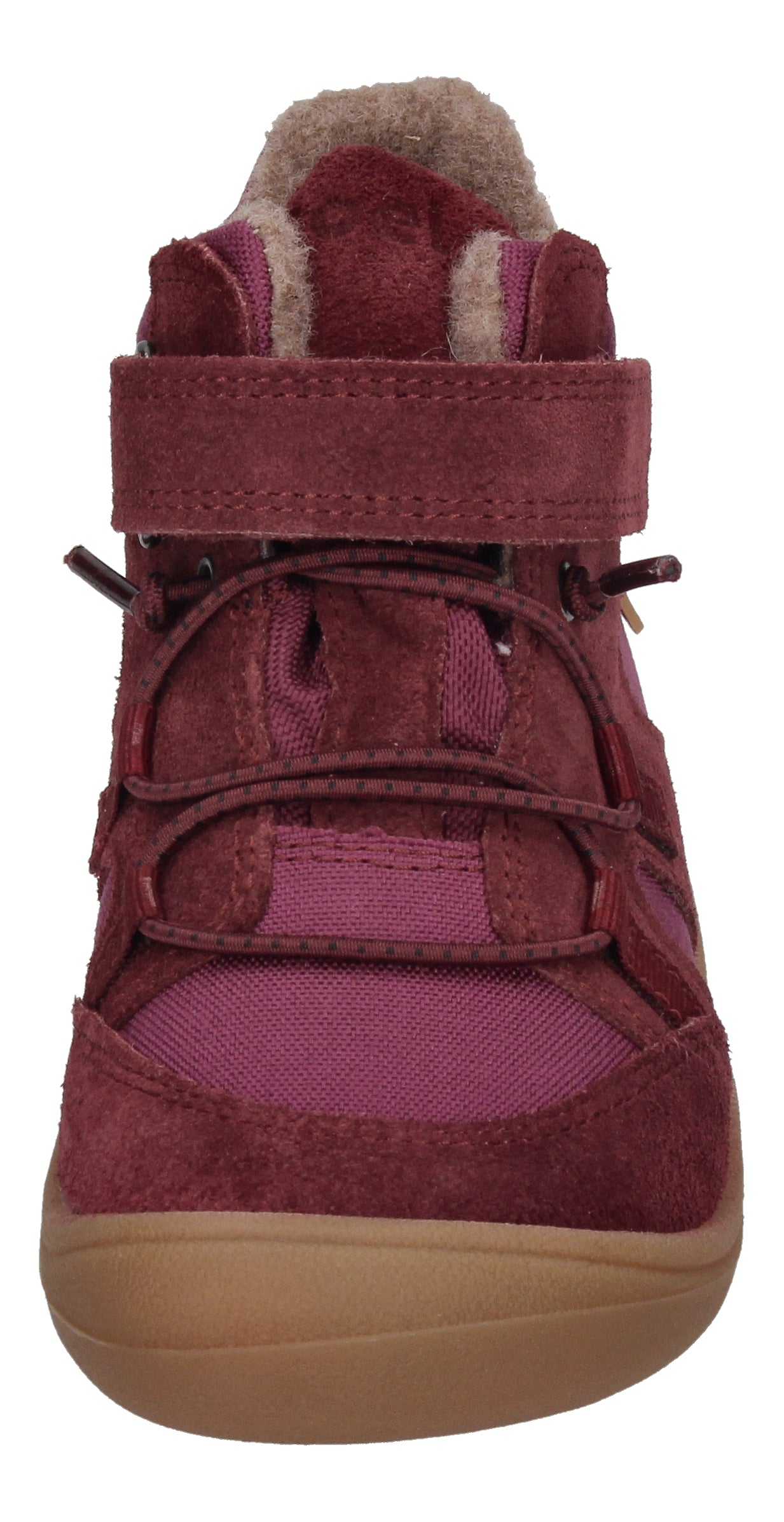 KOEL gefütterte Barefoot Kinderschuhe BEAU WOOL - bordo