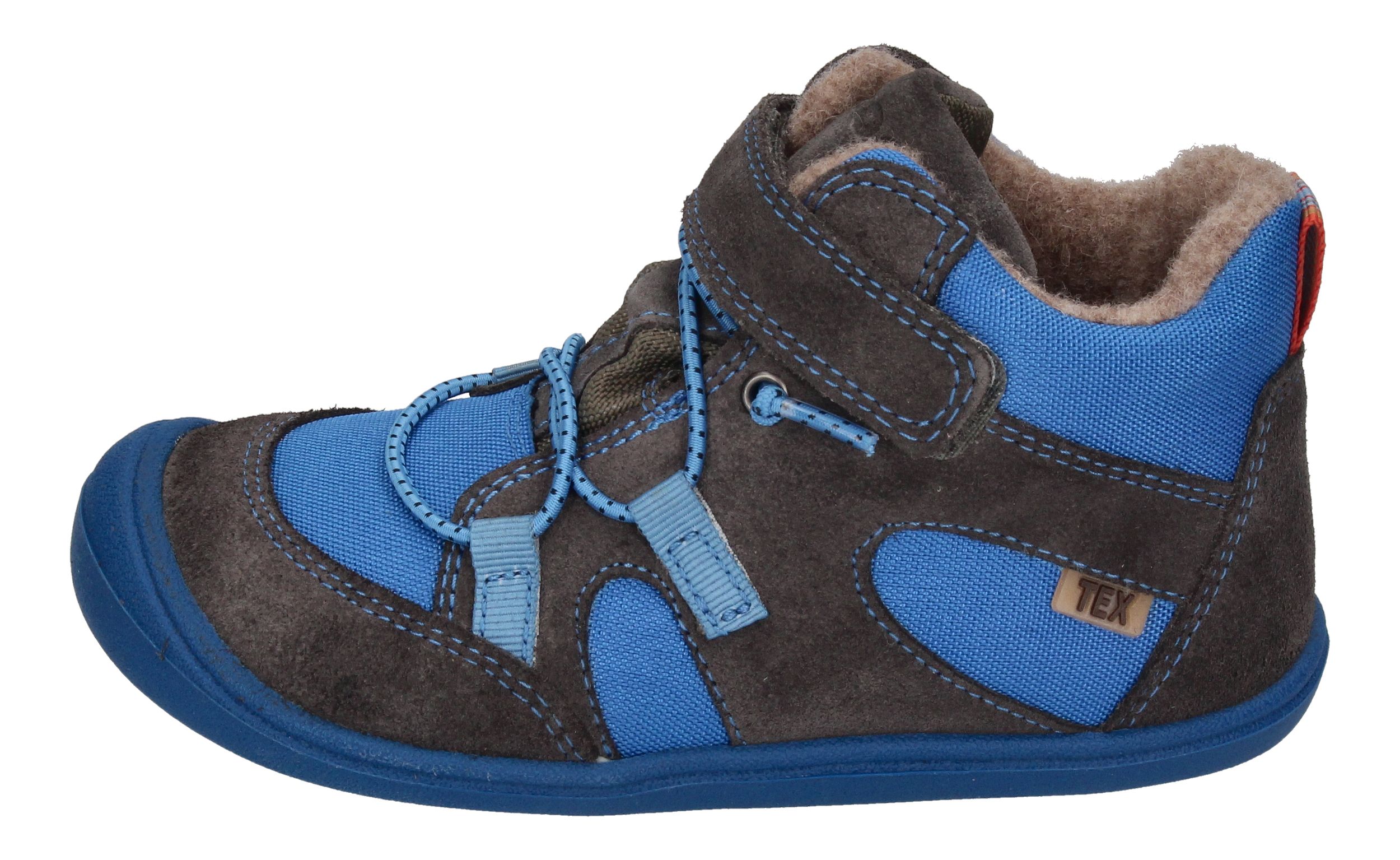 KOEL gefütterte Barefoot Kinderschuhe BEAU WOOL turquoise