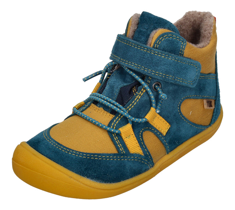 KOEL gefütterte Barefoot Kinderschuhe BEAU WOOL - yellow