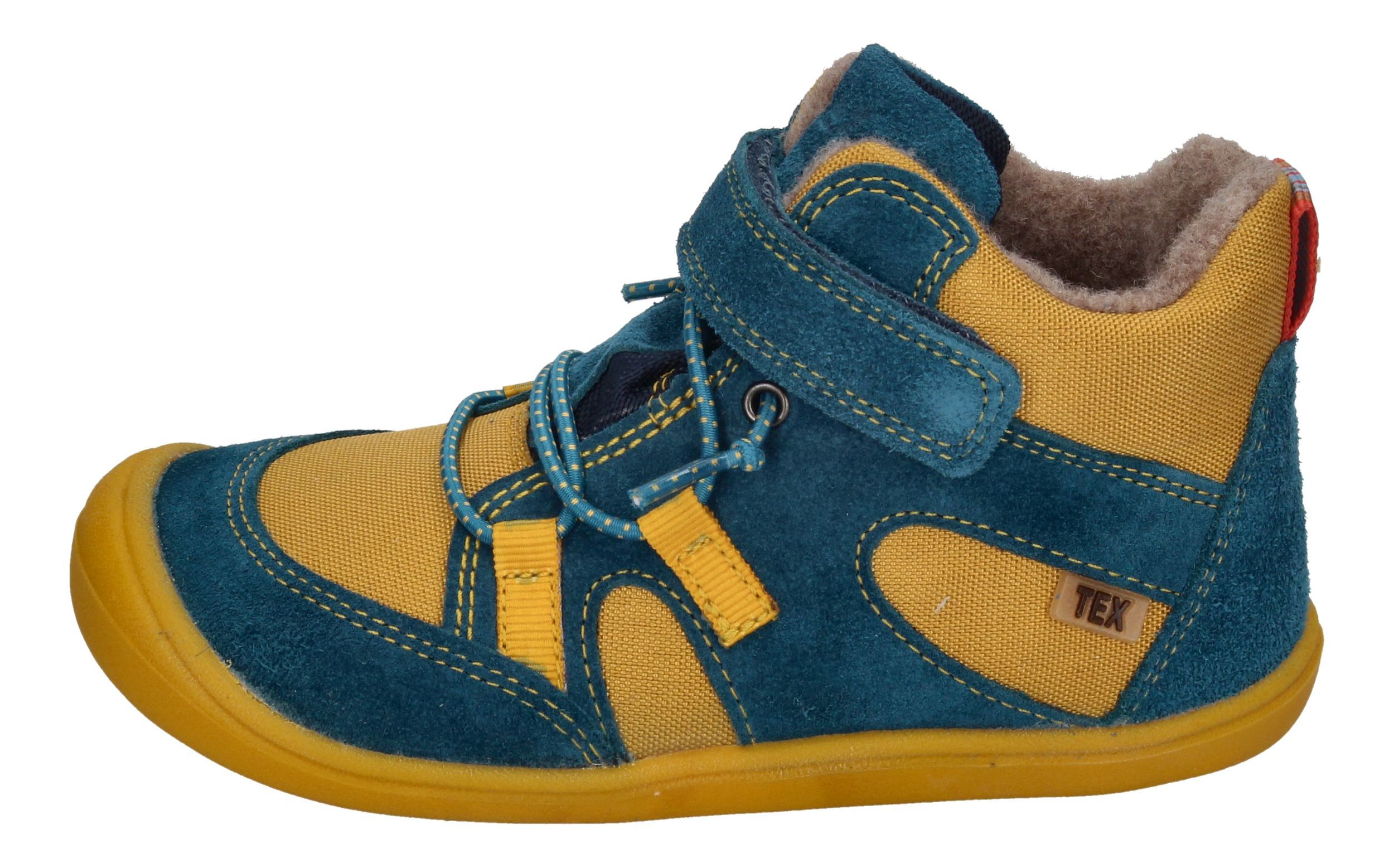 KOEL gefütterte Barefoot Kinderschuhe BEAU WOOL - yellow