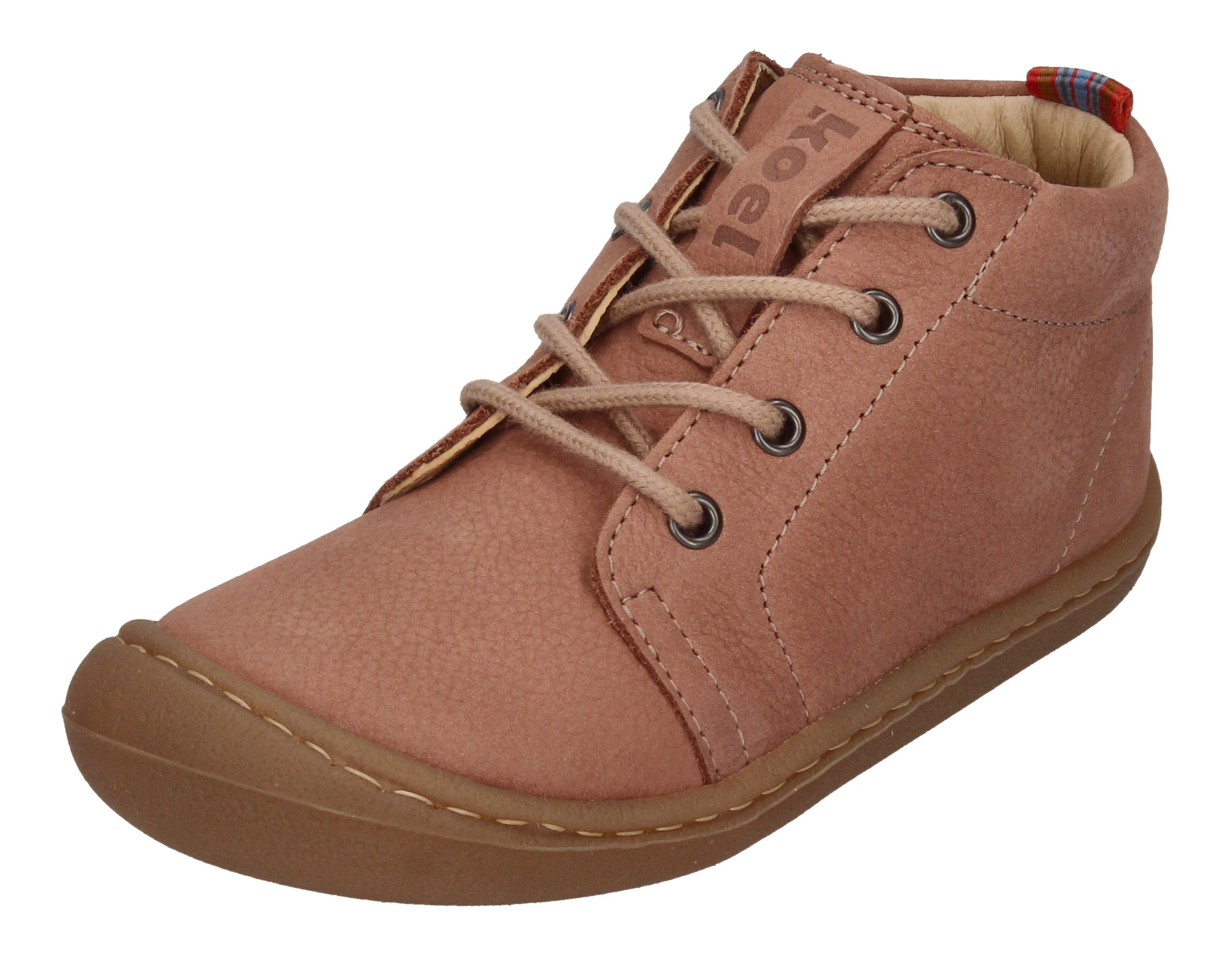 KOEL Barefoot Kinderschuhe - Booties BEN M LEATHER - old pink