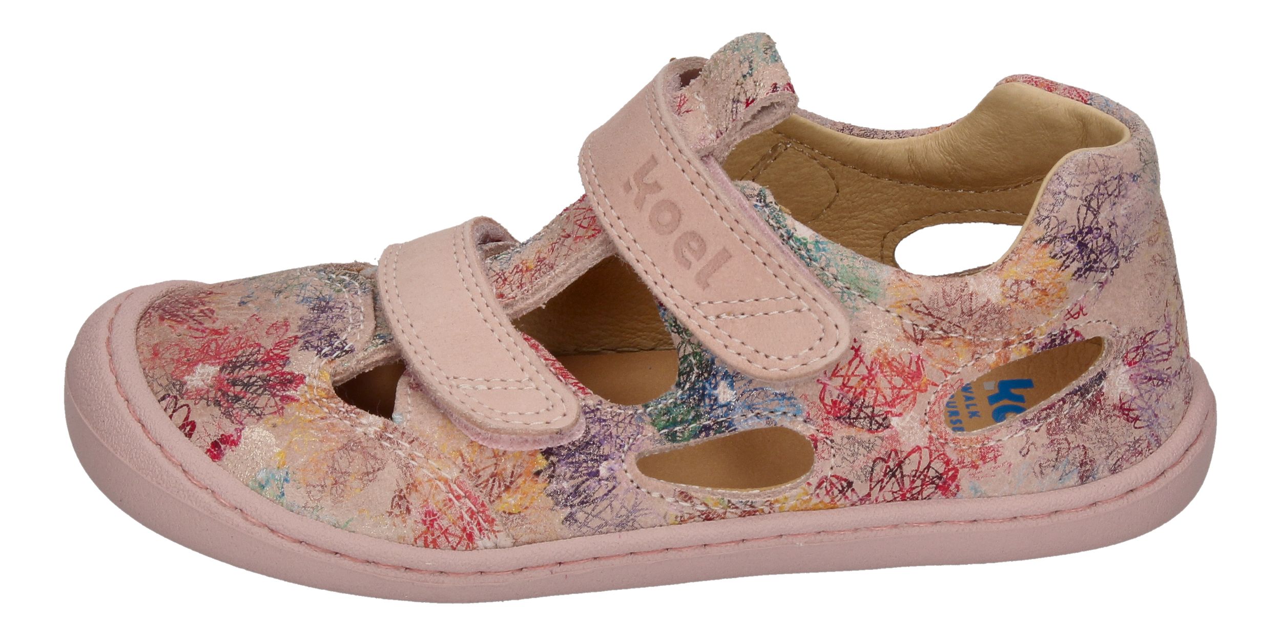 KOEL Barefoot Kinderschuhe - BEP FANTASY - nude flowers-1
