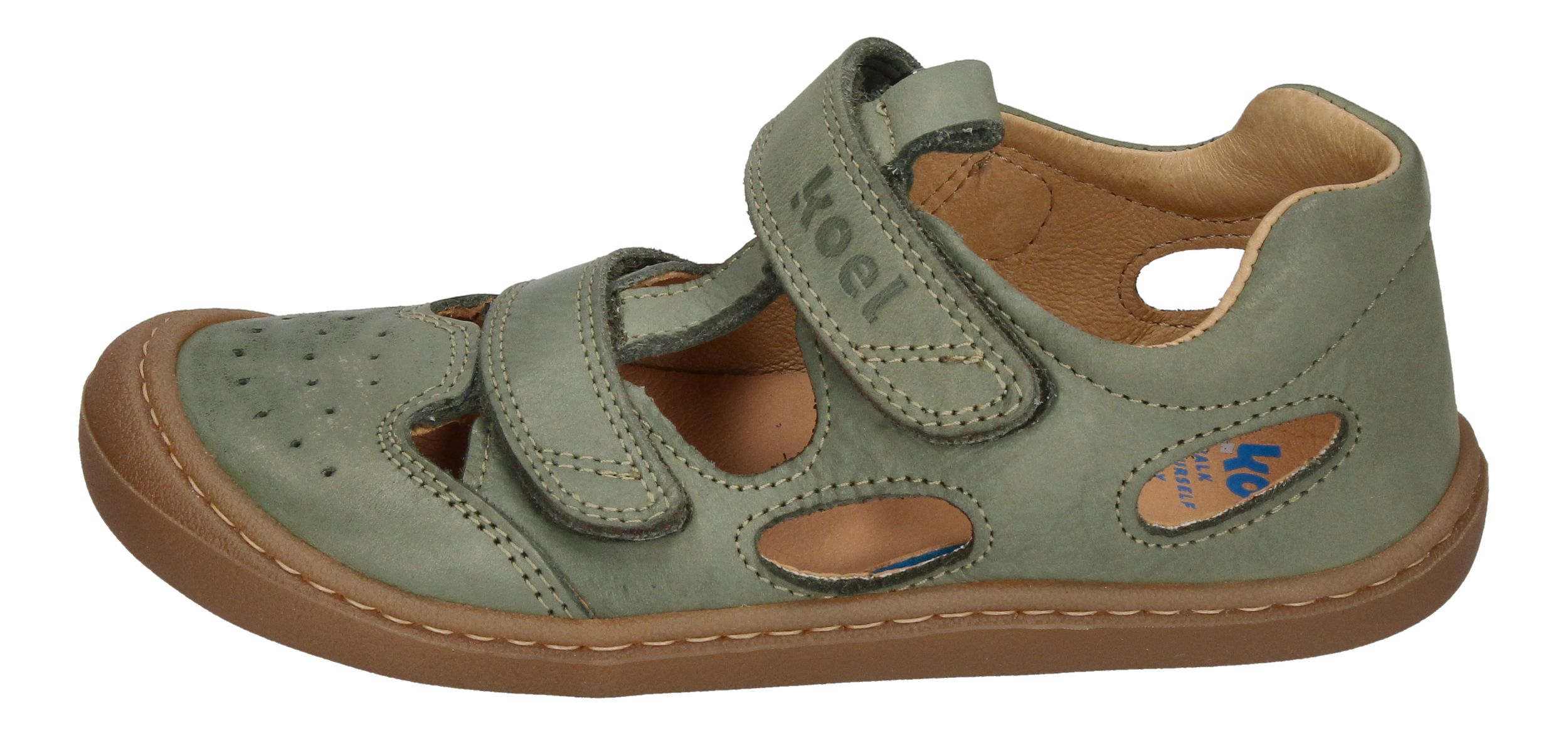 KOEL Barefoot Kinderschuhe - BEP NAPPA - olive-1