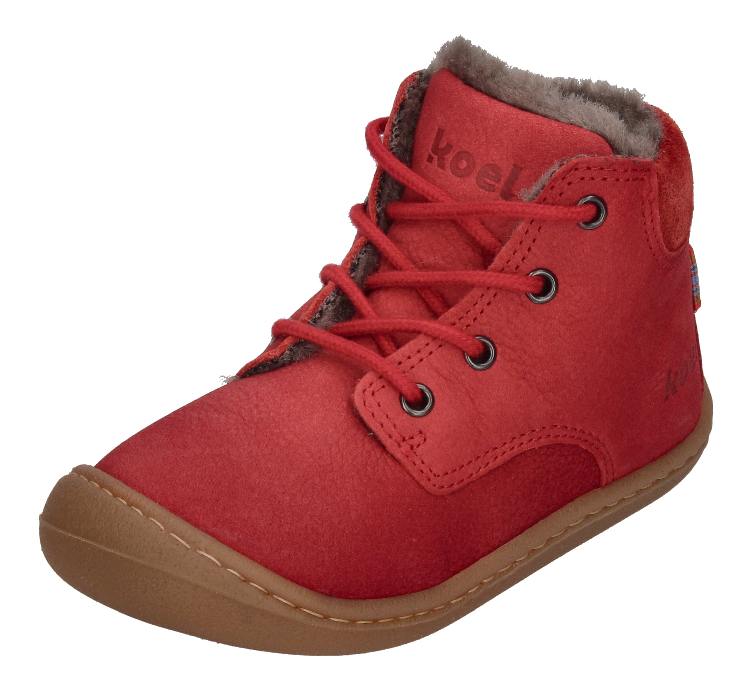 KOEL Barefoot Lauflernschuhe - BILL 2.0 LAMBSWOOL red
