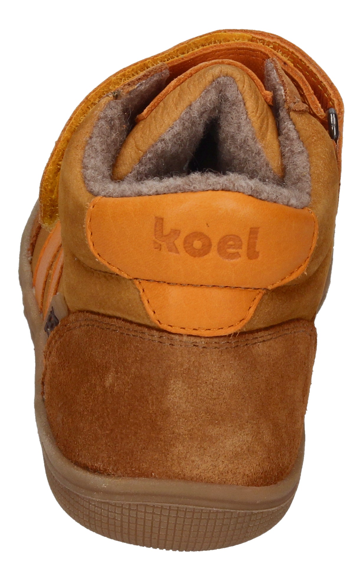 KOEL gefütterte Barefoot Kinderschuhe DANIEL TEX - cognac