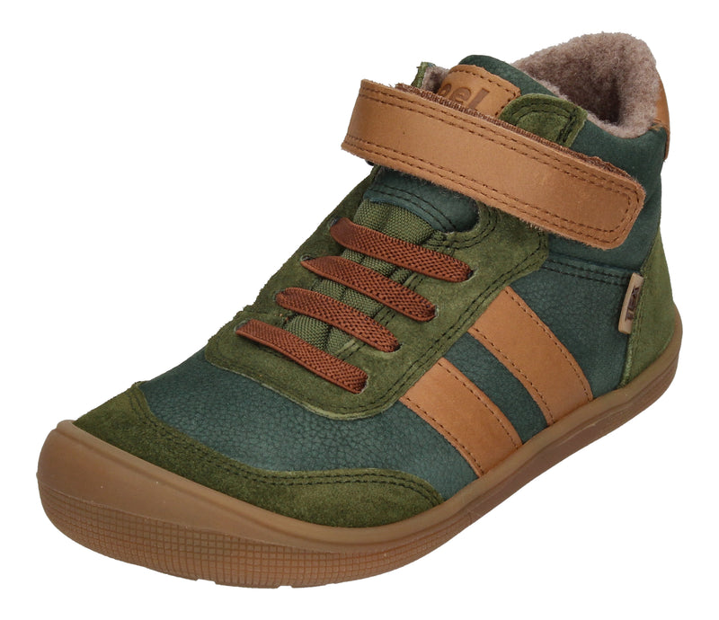 KOEL gefütterte Barefoot Kinderschuhe DANIEL TEX - green
