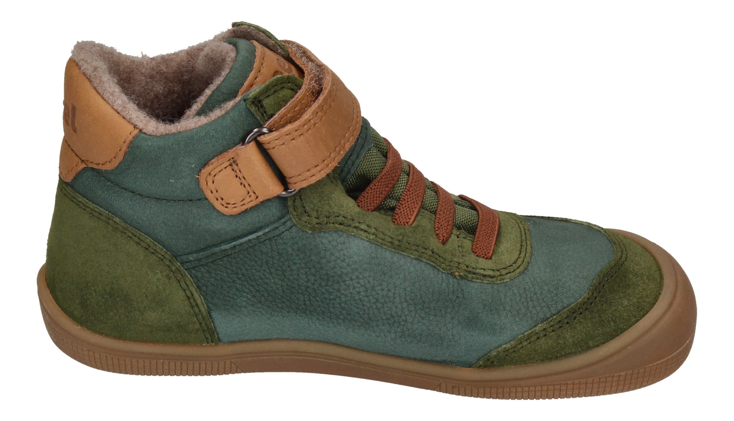 KOEL gefütterte Barefoot Kinderschuhe DANIEL TEX - green