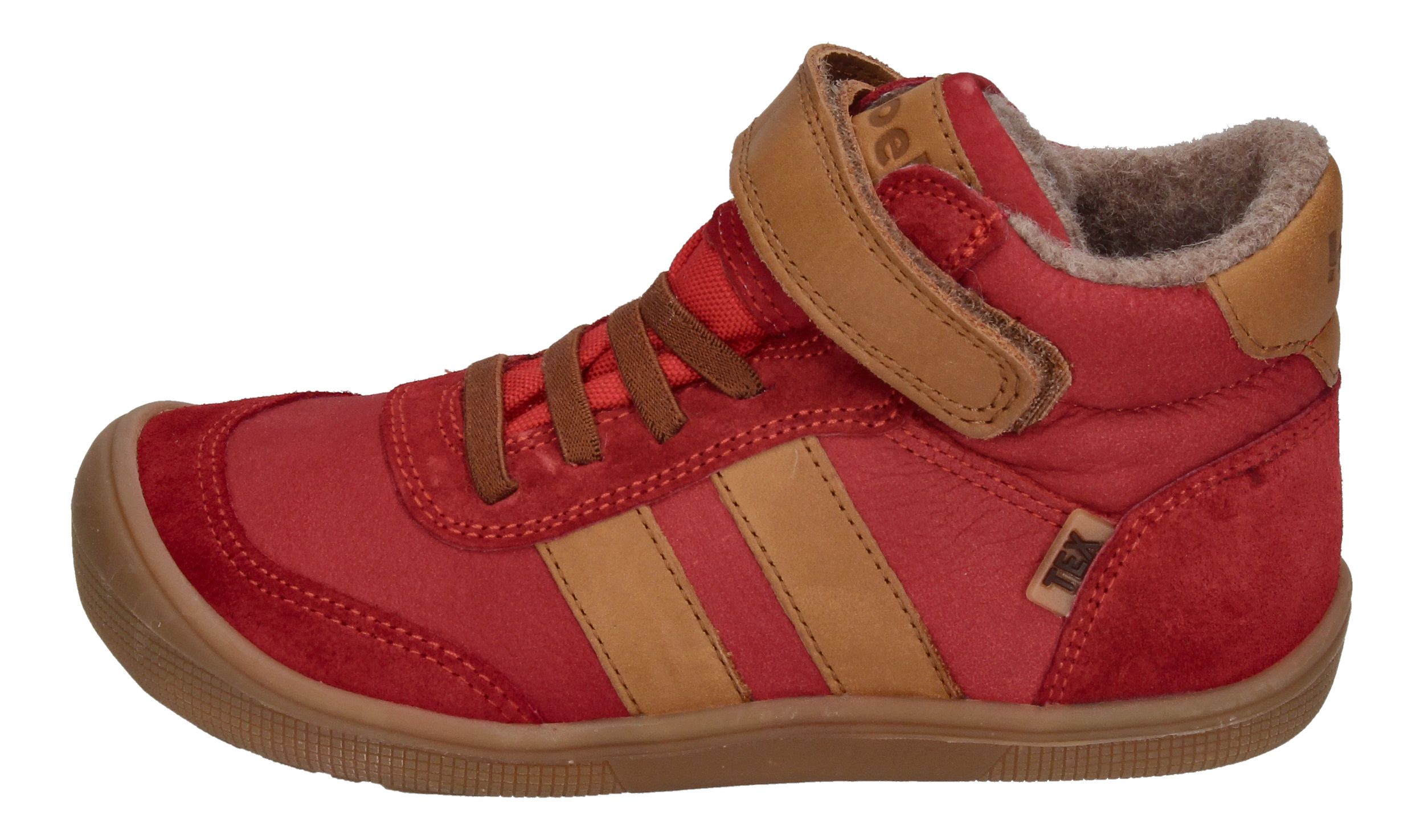 KOEL gefütterte Barefoot Kinderschuhe DANIEL TEX - red