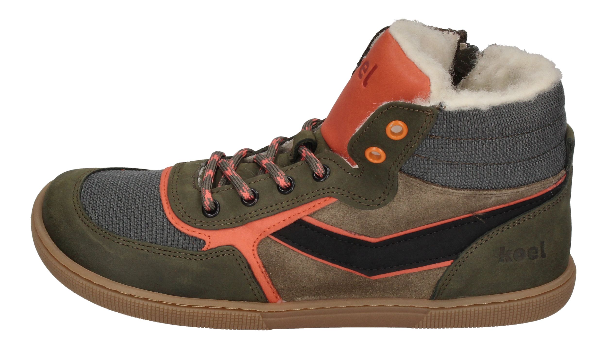 KOEL Barefoot Teenager Sneakers DANISH NAPPA 302 khaki-1