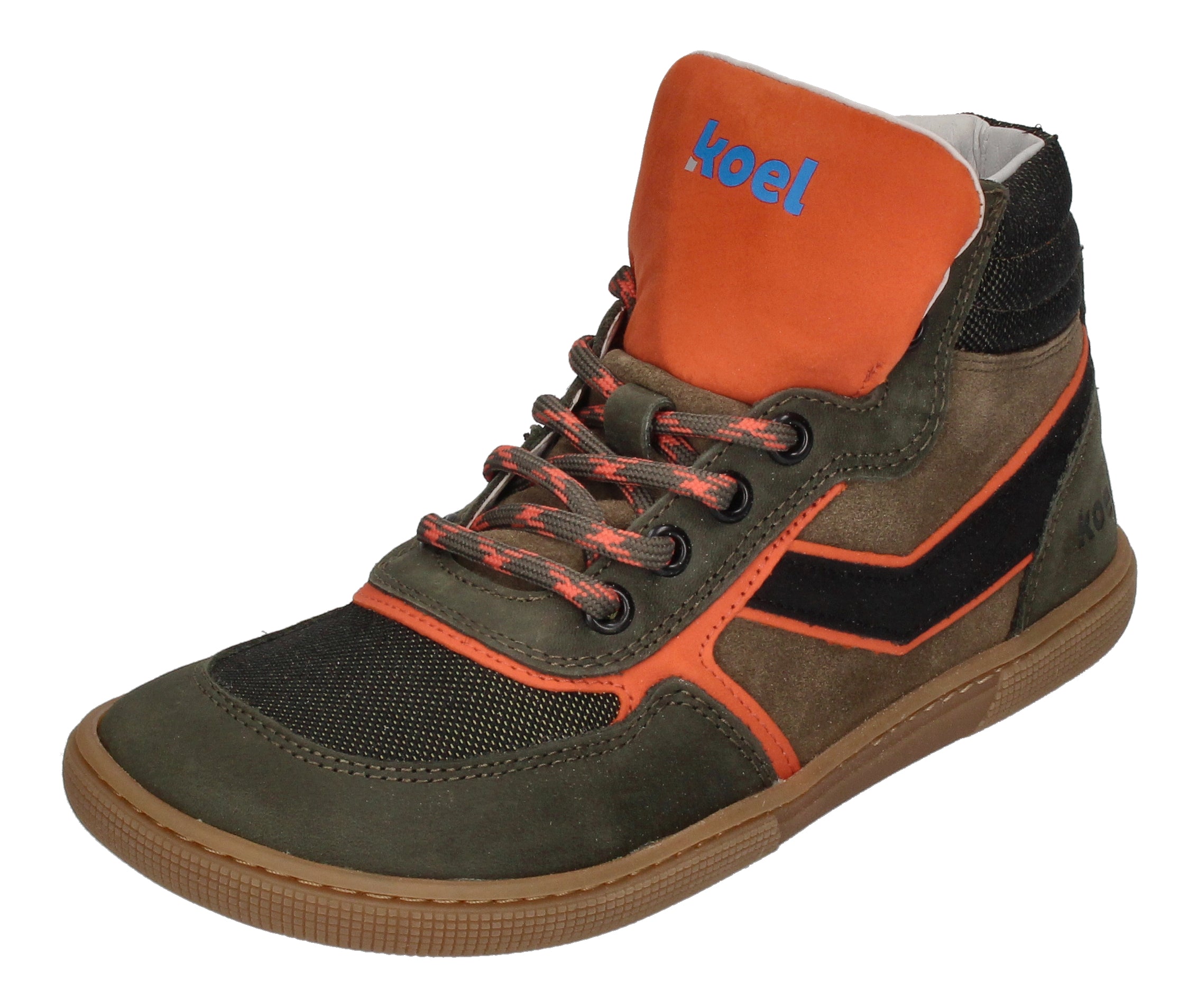 KOEL Barefoot Kinder Sneakers - DANISH NAPPA - khaki-0