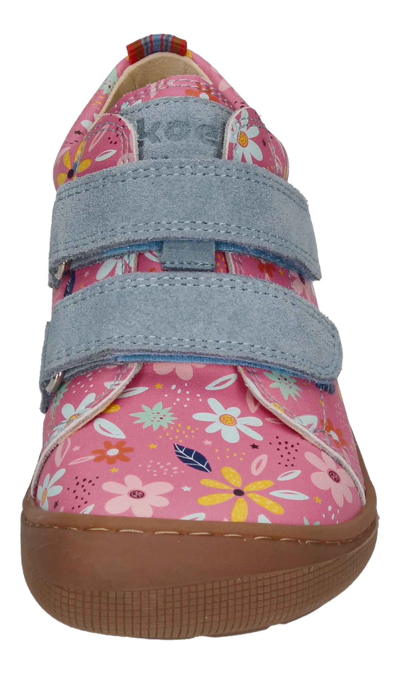 KOEL Barefoot Kinder Sneakers DANNY PRINT garden coral - von vorn